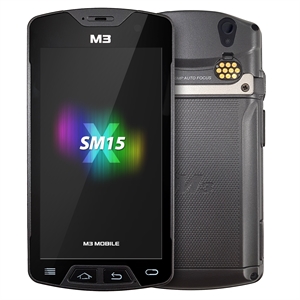 M3 Mobile SM15 X, 2D, SE4710, BT (BLE), Wi-Fi, 4G, NFC, GPS, GMS, külső akkumulátor, Android